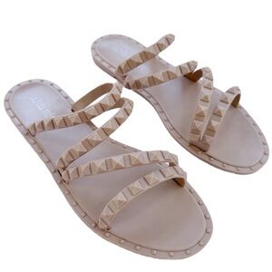 Olivia Miller Studded Jelly Slides size 6